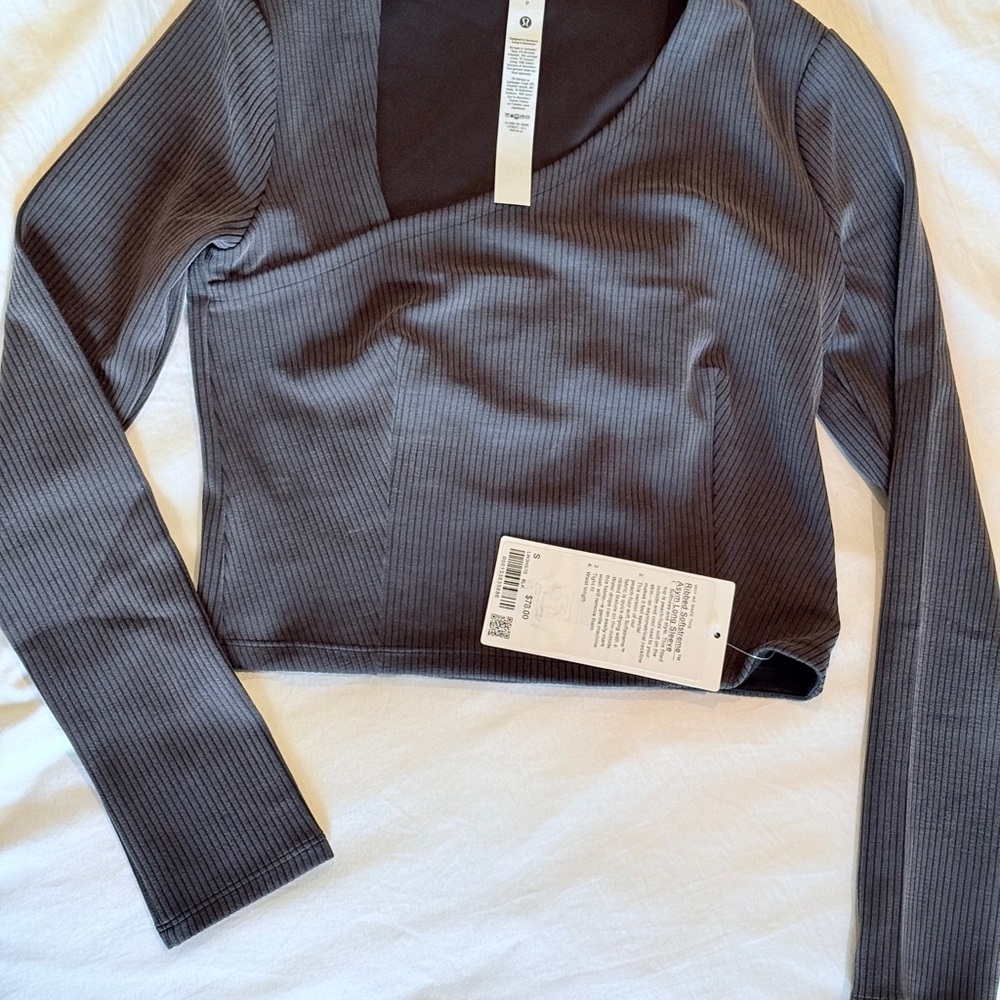 Gray Long Sleeve Women's Top